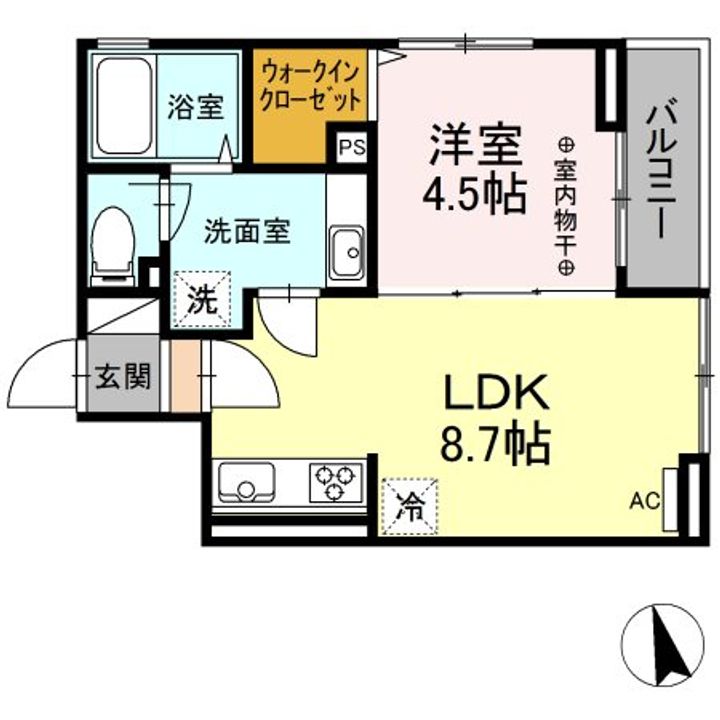 東京都日野市西平山3(アパート)の賃貸物件の間取り