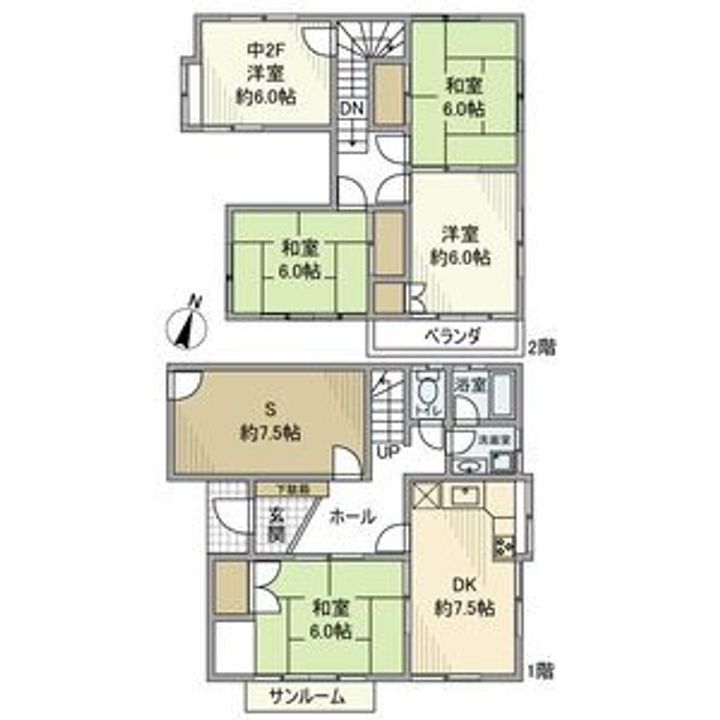埼玉県志木市下宗岡2(一戸建)の賃貸物件の間取り
