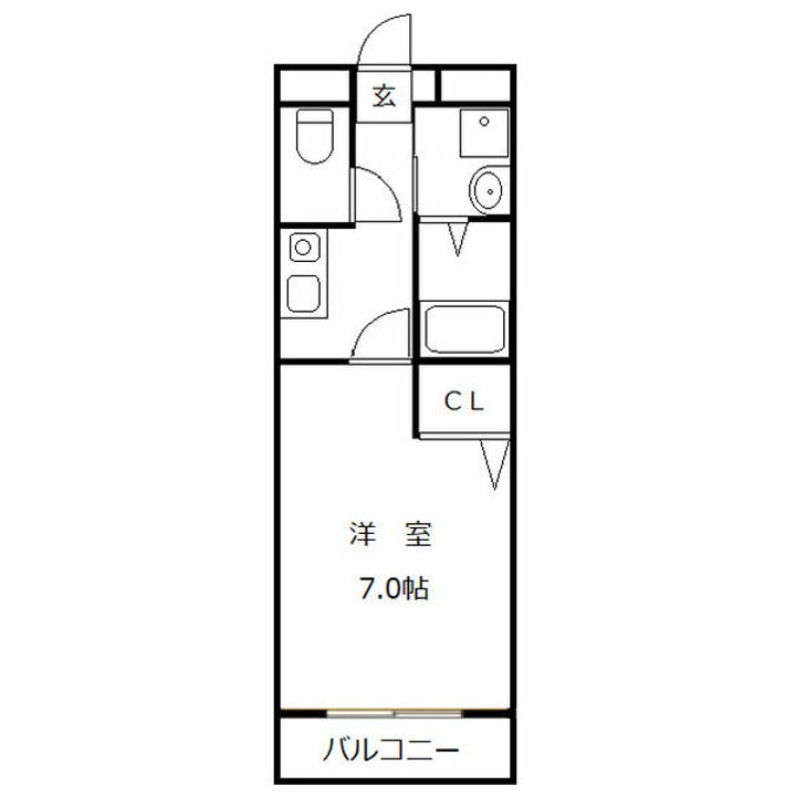 愛知県名古屋市中川区長良町3(マンション)の賃貸物件の間取り