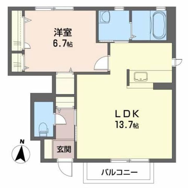 プルメリアAの間取り