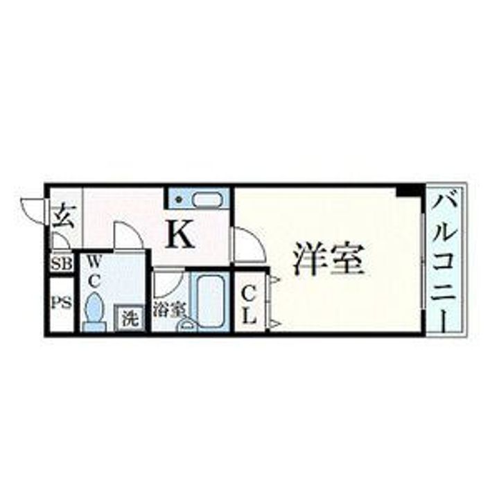大阪府高槻市高槻町(マンション)の賃貸物件の間取り