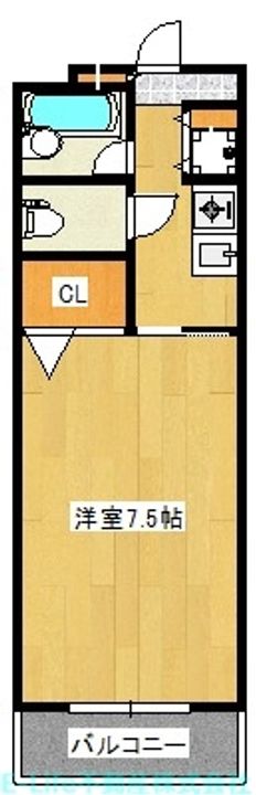 Volare水前寺北の間取り