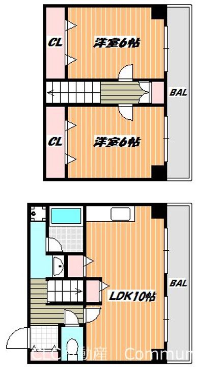 千葉県市川市相之川4(マンション)の賃貸物件の間取り
