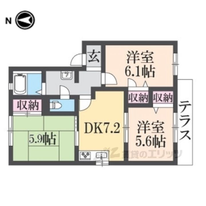 フジックスAの間取り