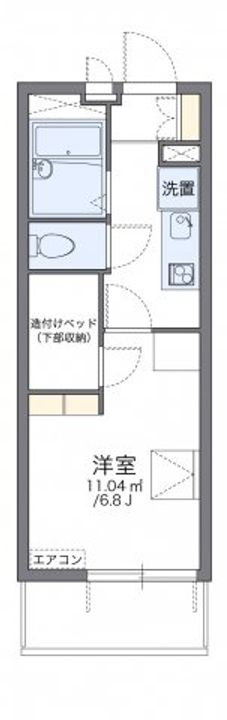 大阪府大阪市東成区東今里2(マンション)の賃貸物件の間取り