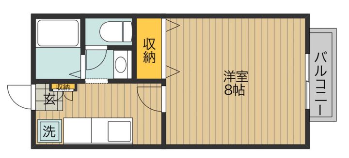 広島県福山市東川口町3(アパート)の賃貸物件の間取り