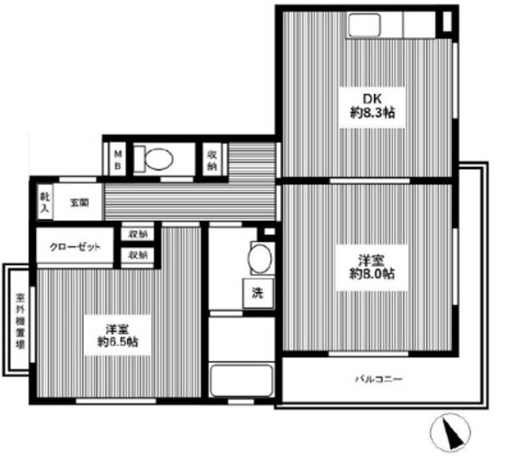 東京都練馬区南田中4(マンション)の賃貸物件の間取り
