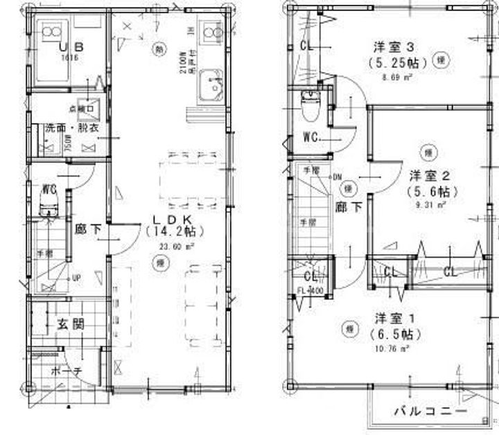 千葉県市川市曽谷2(一戸建)の賃貸物件の間取り