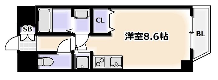 リフレス天王寺国分町の間取り