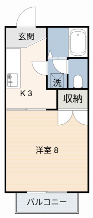 コーポウエストIの間取り