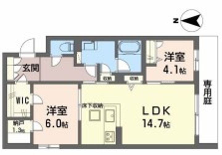 シャーメゾングレイス垂水の間取り
