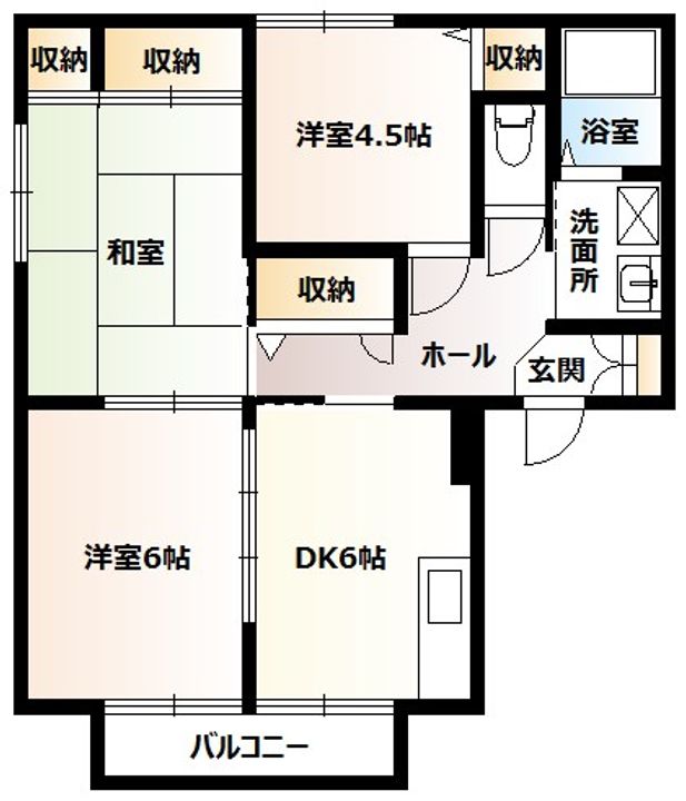 モナージュAの間取り