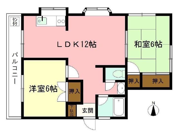 レジデンス豊町の間取り