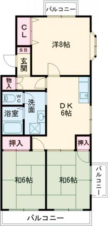 サンライズ栄の間取り