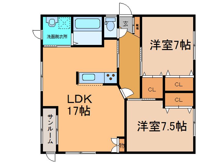 あじさい166の間取り