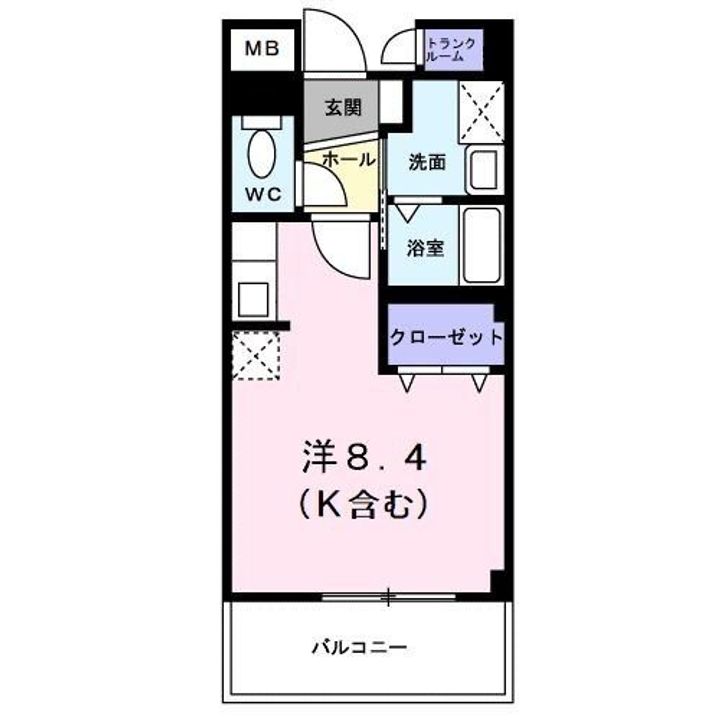 千葉県流山市鰭ケ崎(マンション)の賃貸物件の間取り