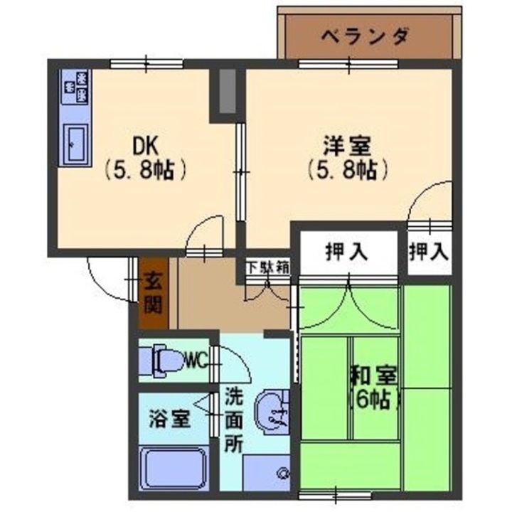 タウニィ今村の間取り