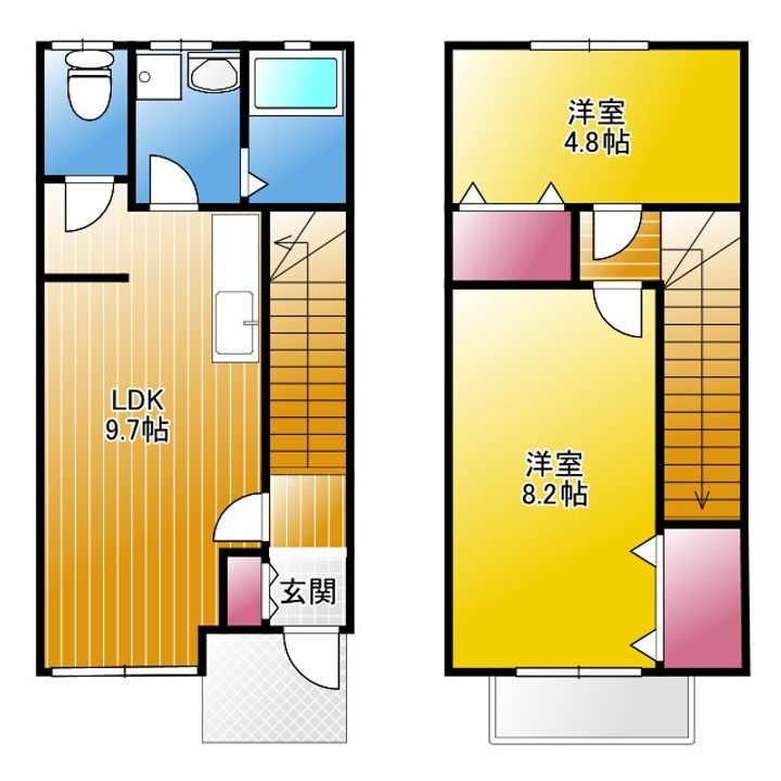 東京都三鷹市野崎3(一戸建)の賃貸物件の間取り