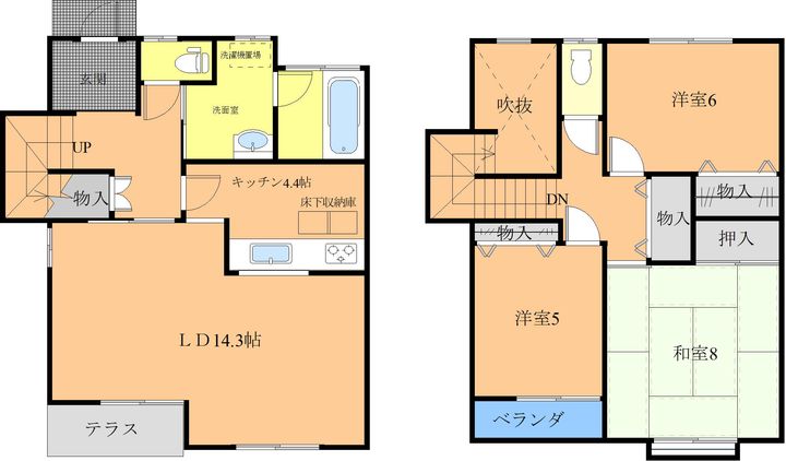 茨城県高萩市大字高戸(一戸建)の賃貸物件の間取り
