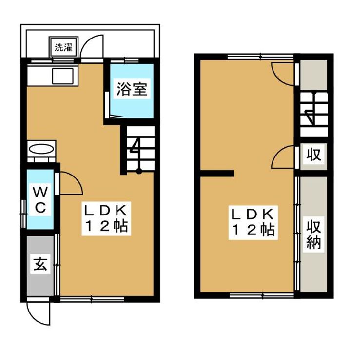 岐阜県大垣市楽田町2(一戸建)の賃貸物件の間取り