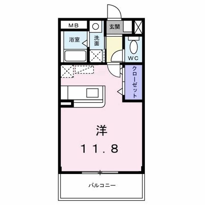 群馬県前橋市小相木町(アパート)の賃貸物件の間取り