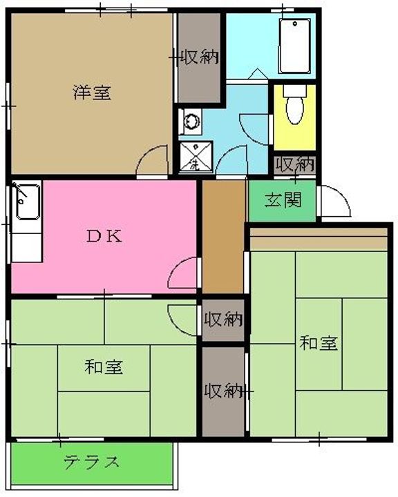 リバーサイドフジII棟の間取り