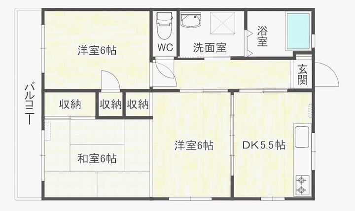 高田シーガルコーポの間取り