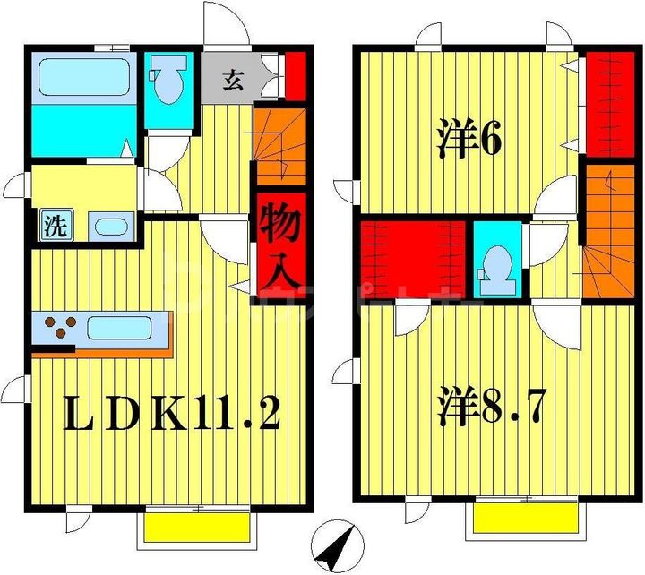 東京都葛飾区堀切3(一戸建)の賃貸物件の間取り