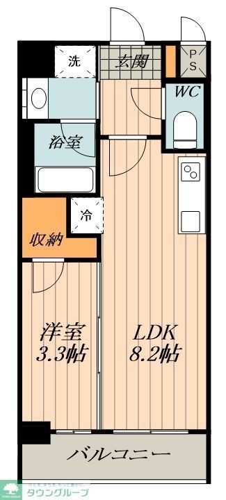S-RESIDENCE烏森aureate(オリート)の間取り