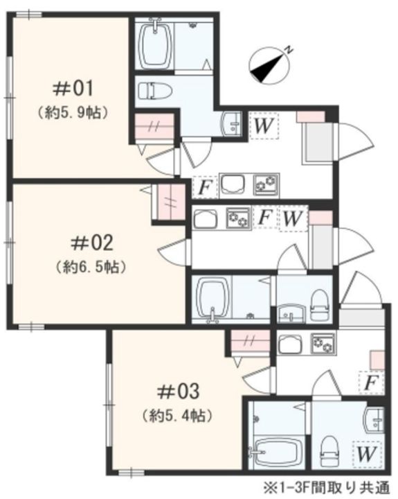 神奈川県相模原市中央区矢部3(アパート)の賃貸物件の間取り