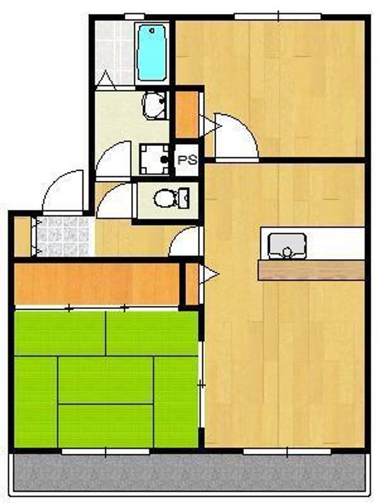 アヴェニーダパレスBの間取り