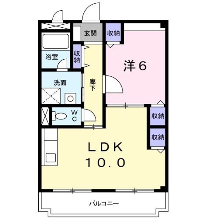 大阪府羽曳野市はびきの3(アパート)の賃貸物件の間取り