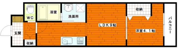 アヴァンティ三篠の間取り