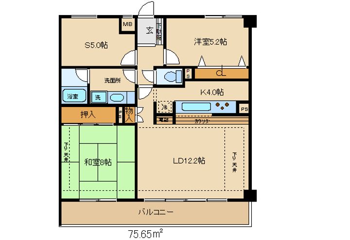 エクレール高崎の間取り
