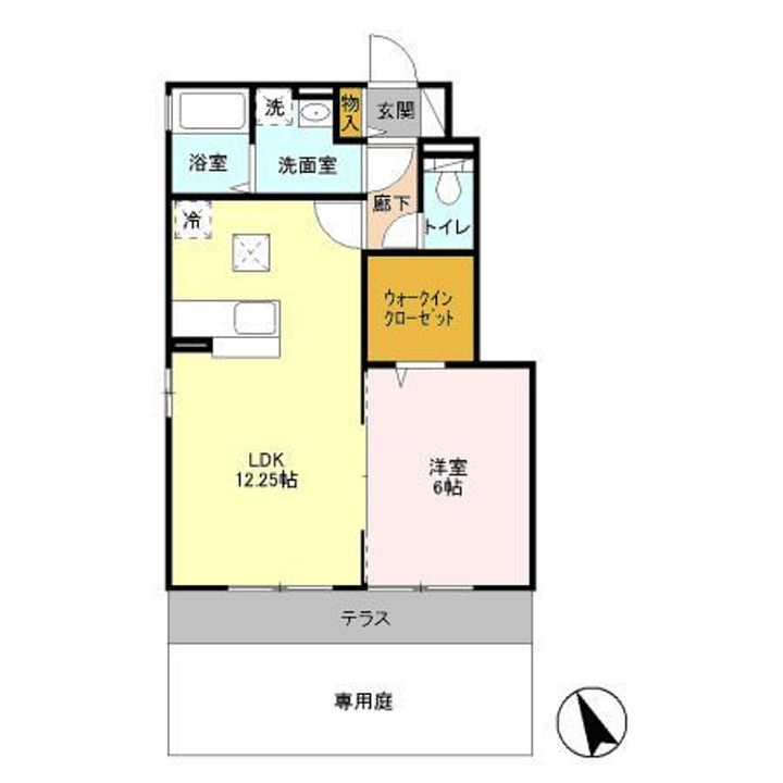 栃木県栃木市岩舟町静和(アパート)の賃貸物件の間取り
