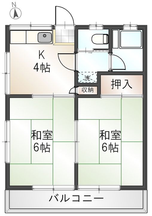 小手指グリーンハウスの間取り