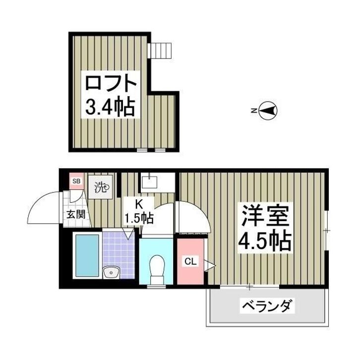サンシャイン11の間取り