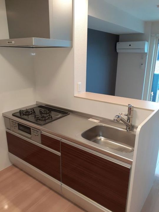 滋賀県栗東市岡(アパート)の賃貸物件のキッチン