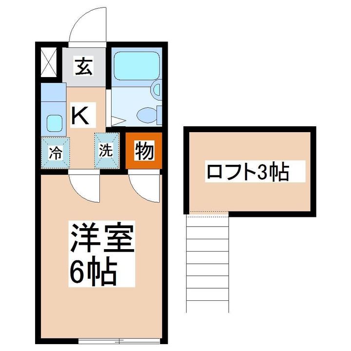 ロフティ富沢Iの間取り