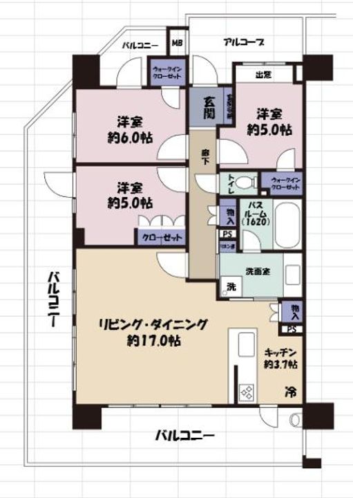レクセルプラザ守谷の間取り