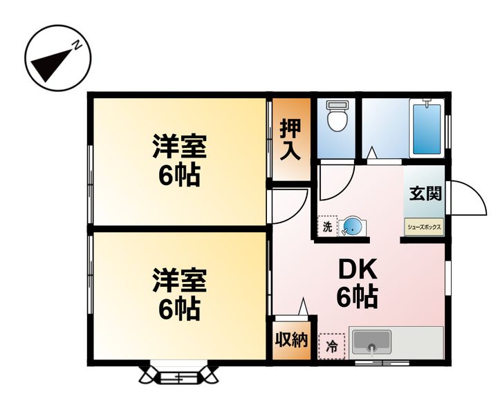 千葉県茂原市押日(アパート)の賃貸物件の間取り