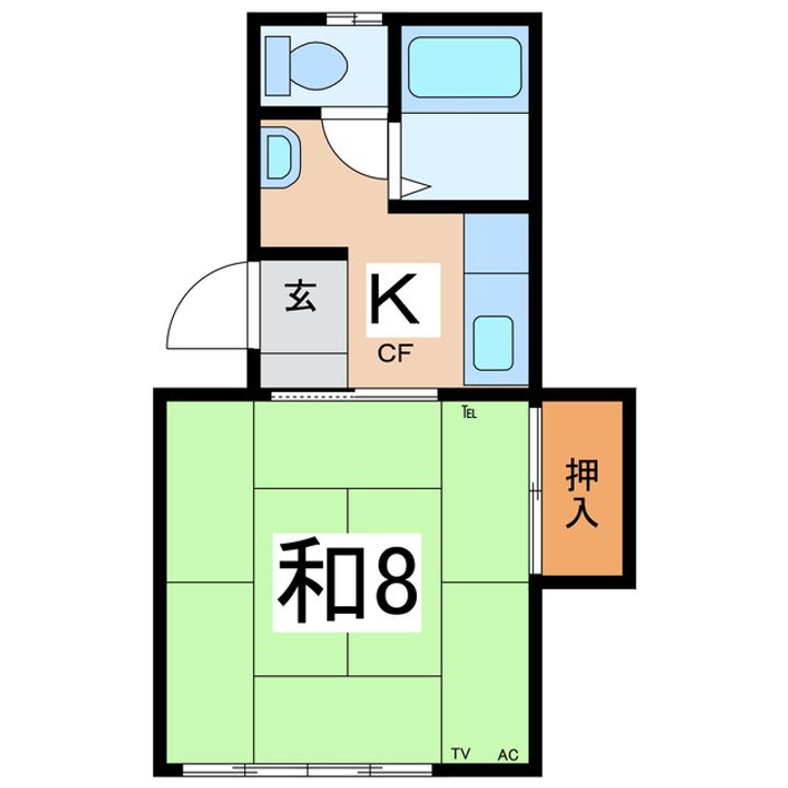 コーポ花沢の間取り