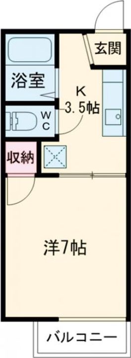 愛知県岡崎市羽根東町3(アパート)の賃貸物件の間取り