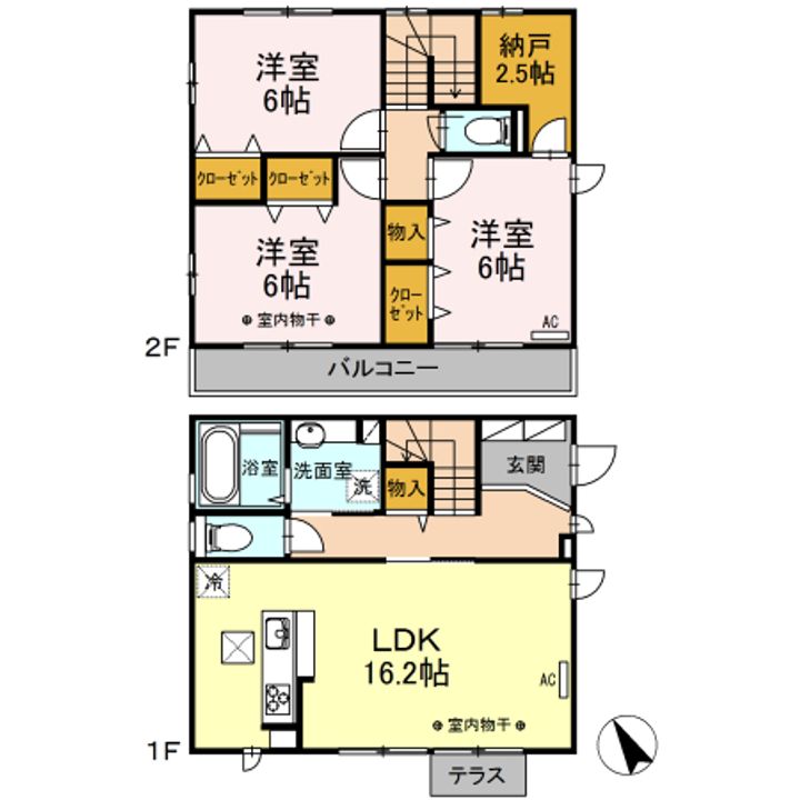 山梨県甲府市上石田4(一戸建)の賃貸物件の間取り