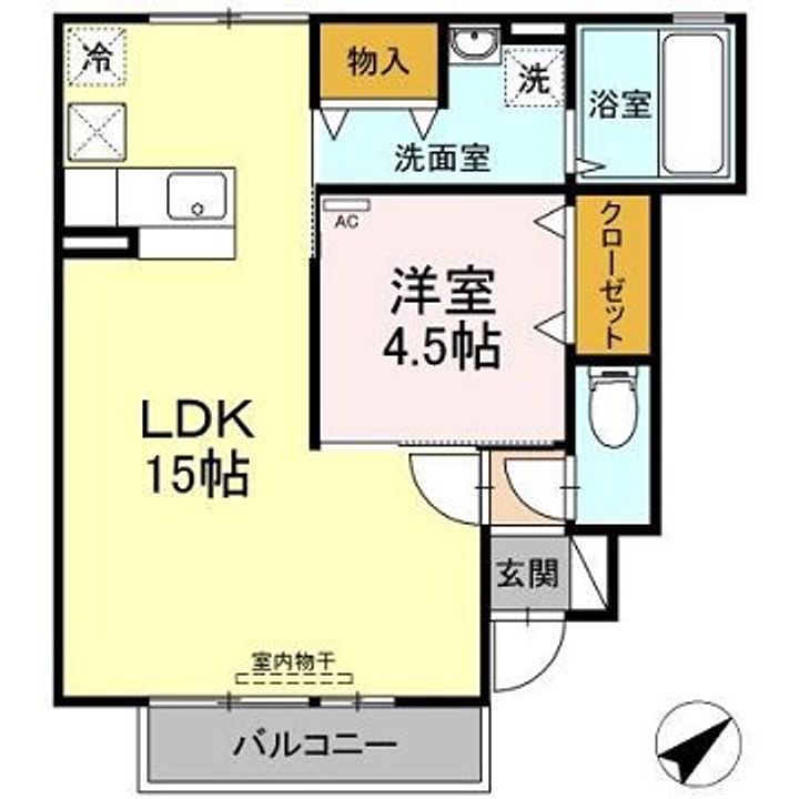 エトワールしゅりIIの間取り