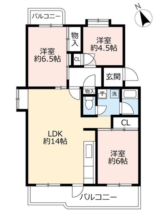 UR香椎若葉の間取り