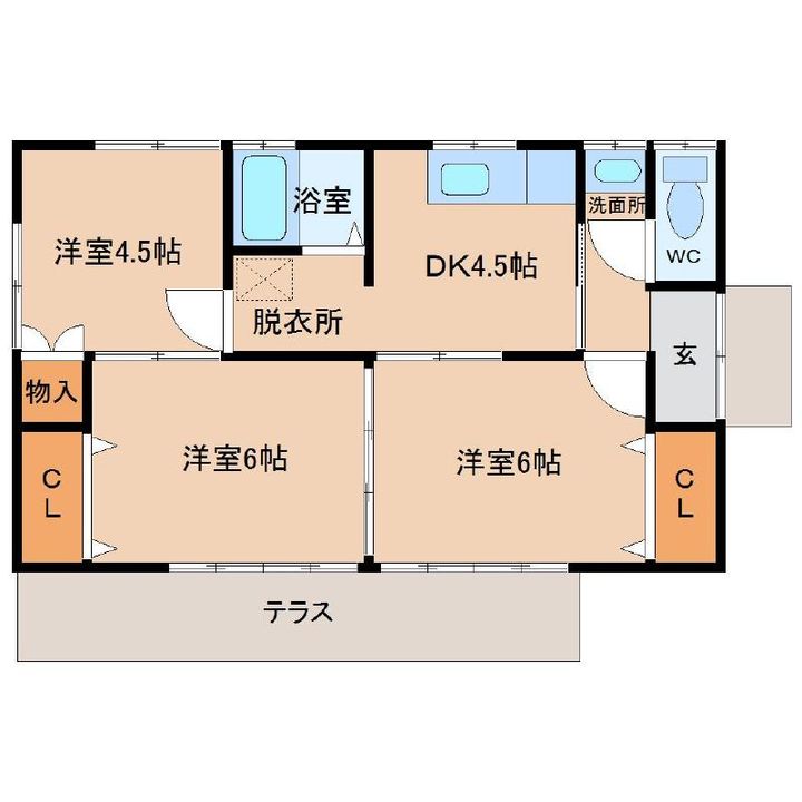 福島県郡山市安積町荒井字北井後(一戸建)の賃貸物件の間取り