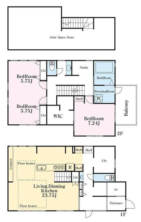 東京都調布市入間町3(一戸建)の賃貸物件の間取り