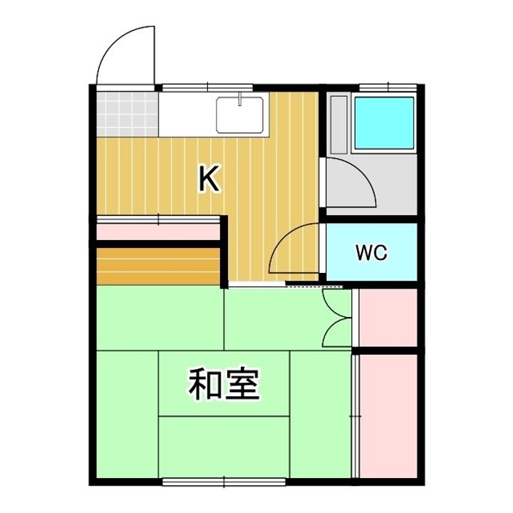 鈴亀アパートの間取り