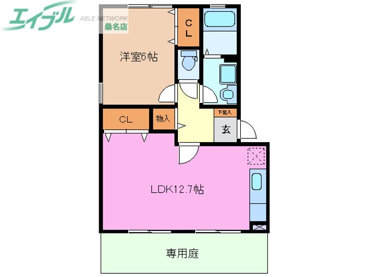 ヴィルアザレF棟の間取り